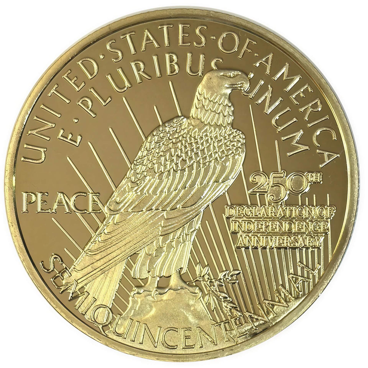 America's 250th Anniversary Peace Dollar Golden Proof Coin
