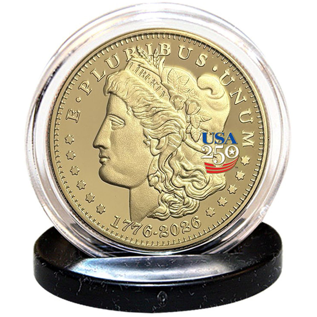 America's 250th Anniversary Morgan Dollar Golden Proof Coin