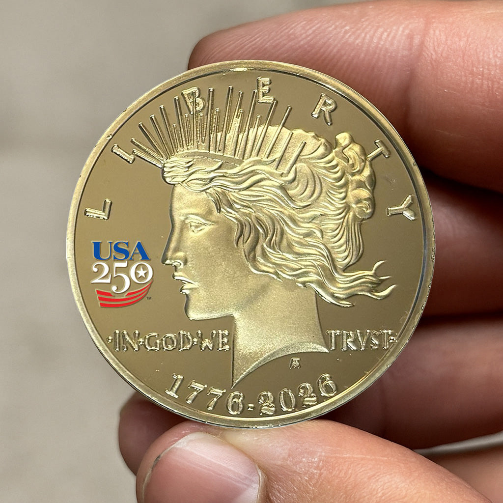 America's 250th Anniversary Peace Dollar Golden Proof Coin